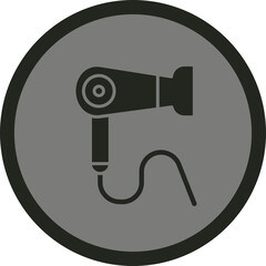 Canvas Print - Hair Dryer Icon Design