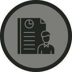 Sticker - Employee Report Icon Design