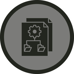 Canvas Print - File Management Icon Design