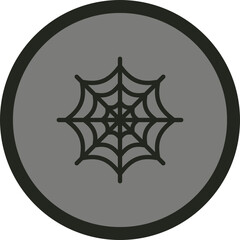 Canvas Print - Spider Web Icon Design