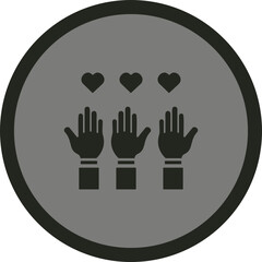 Sticker - Volunteer Icon Design