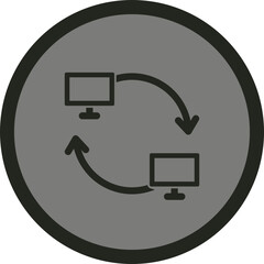 Sticker - Exchange Icon Design