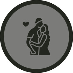 Sticker - Hug Icon Design