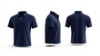 © studio clever - Classic Polo Shirt Design in Navy Blue - Generative AI
