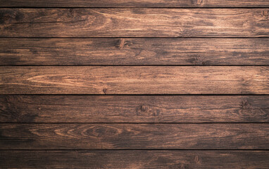 Poster - High-quality close-up of wooden planks with rich, warm tones and natural textures. Perfect for backgrounds, designs, or woodworking projects.