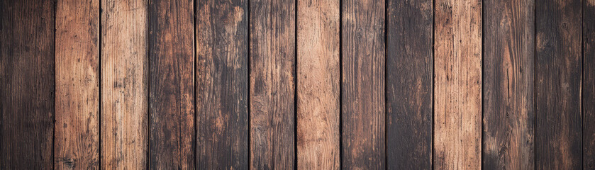 Poster - Rustic wooden planks texture background, featuring a variety of natural wood tones and grains, perfect for design projects and backgrounds.