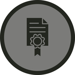 Sticker - Licence Vector Icon Design