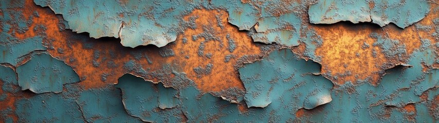 Whimsical Rusty Plate, a charming 3D illustration showcasing an aged metal surface adorned with playful flaking rust spots, blending nostalgia with a touch of cuteness.