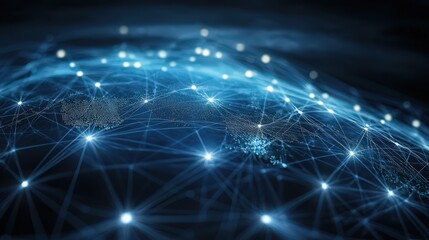 Poster - Internet network connections enable the seamless operation of IoT devices and digital marketing efforts.