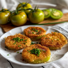 Crispy fried green tomatoes