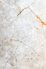 Poster - Close-up of a cracked and weathered concrete surface with visible fissures and natural texture, ideal for backgrounds and textures.
