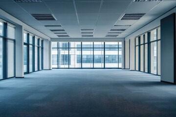 Unoccupied Office Building with Clean and Sleek Design