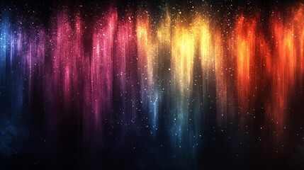 Wall Mural - Colorful Aurora Borealis in Space Generative AI