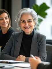 Business Professional Smiling at Camera