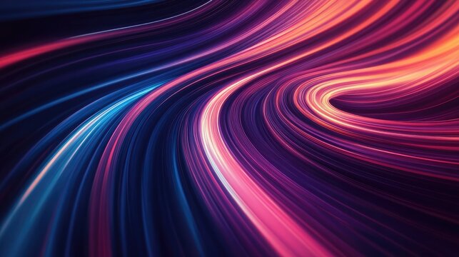 Abstract background with swirling, luminous lines, creating a dynamic and fluid visual effect