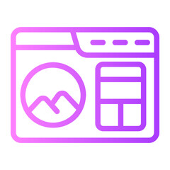 Poster - header gradient icon