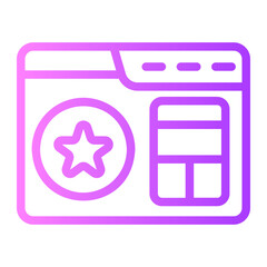 Poster - landing page gradient icon