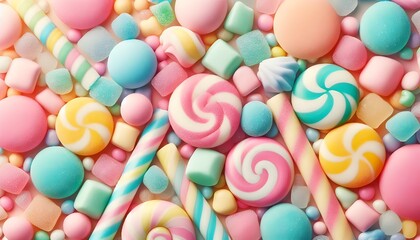 Wall Mural - sugar candy wallpaper