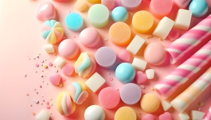 Wall Mural - sugar candy wallpaper