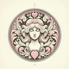 Wall Mural - Classic emblem of Aphrodite