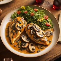 Wall Mural - Chicken Marsala - Tender Chicken in Rich Marsala Sauce