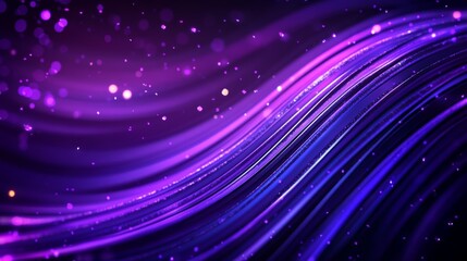 Poster - A mesmerizing abstract background featuring swirling purple and blue lines with a sprinkle of delicate sparkles. The image evokes a sense of movement, energy, and ethereal beauty, perfect for digital 