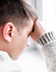 Canvas Print - Sad Young Man