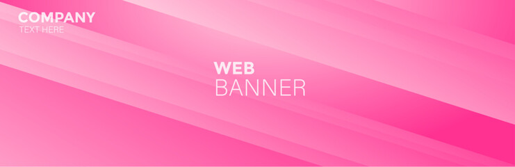 Poster - pink background with lines, Pink elegance banner