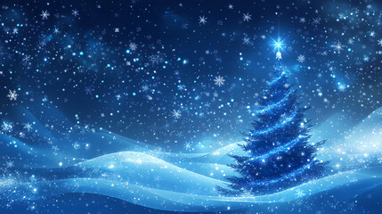 blue christmas, ai generated