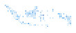 © Eugene Ga - Indonesia dot map. Country digital style shape. Indonesia vector image. Country shape blue circular dots. Amazing vector illustration.