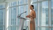 © imagen creator - Woman Giving a Speech at a Podium
