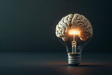 Brain in Lightbulb.