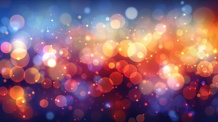 Poster - Colorful abstract bokeh background festive holiday culture celebration