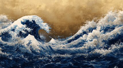 Canvas Print - Ocean Wave Art.