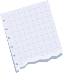 Poster - Blank sheet of squared paper is being folded on a white background