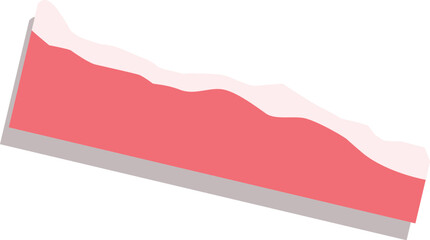 Poster - Area chart graph is going down showing market volatility