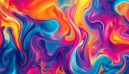 Poster - Generate an abstract background with vibrant rainbow colors