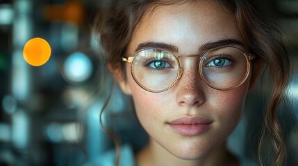 Poster - female engineer working in industrial factory portrait.stock image