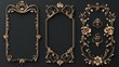 © Dee - Enchanting Art Nouveau Floral Frame and Border Collection for Design Projects