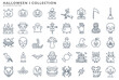 © 2Labs - Halloween icon set monsters witches werewolves bats pumpkins broom owl and others. See more on our profile
