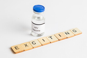 Medical Vial with label on a white background