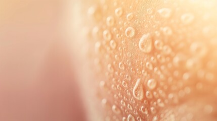 water drop on human skin