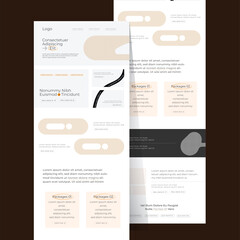 Wall Mural - Business Landing page template for multipurpose email marketing l website template for multipurpose service
