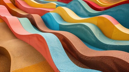 Poster - Abstract Colorful Waves