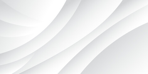 Poster - Abstract white and gray wave background. texture white pattern. vector illustration.