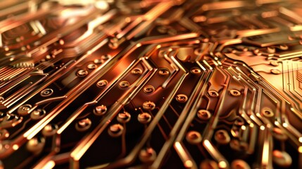 Golden Circuit Board Macro