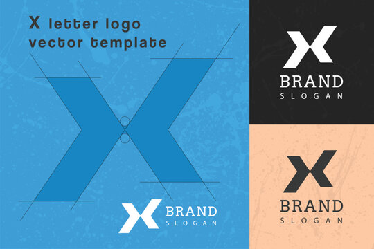 X Letter branding logo template, X creative vector logo, X new logo.