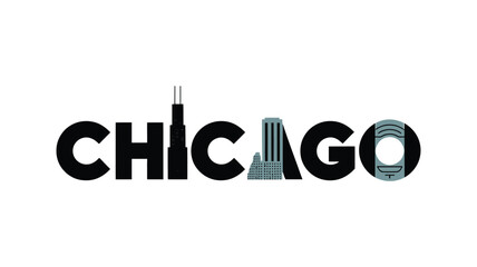 Chicago illinois vintage typography tee shirt design.Clothing,t shirt,apparel and other uses.Vector print, typography, poster.