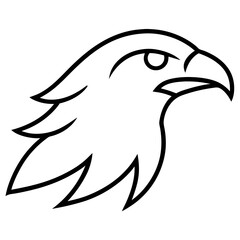 eagle line art vecto
