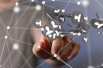 Poster - people network structure HR - Human resources management and recruitment